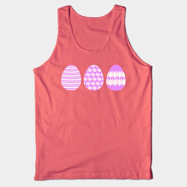 Eggspert Easter Eggs - Decorated Eggs in Pink Tank Top by skauff